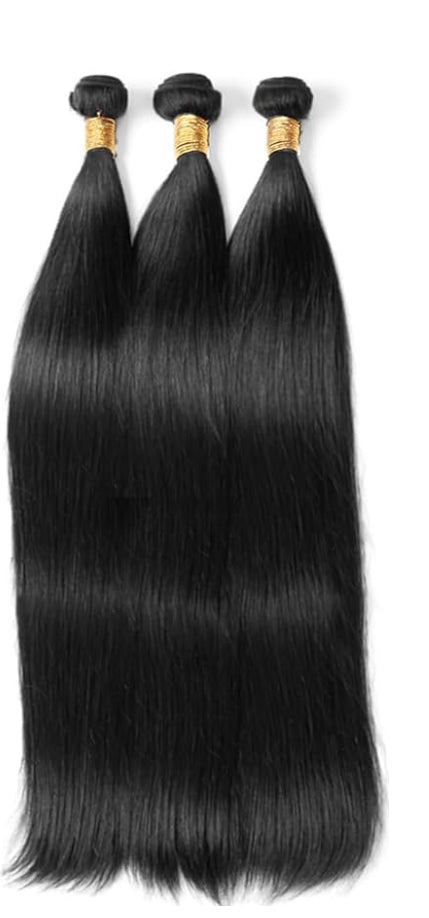 10A Human Hair Bundles Brazilian Straight Hair Bundles 10 12
14 Inch 100% Unprocessed Virgin Weave 3 Bundles Human Hair Raw Remy Hair Bundles Natural Black